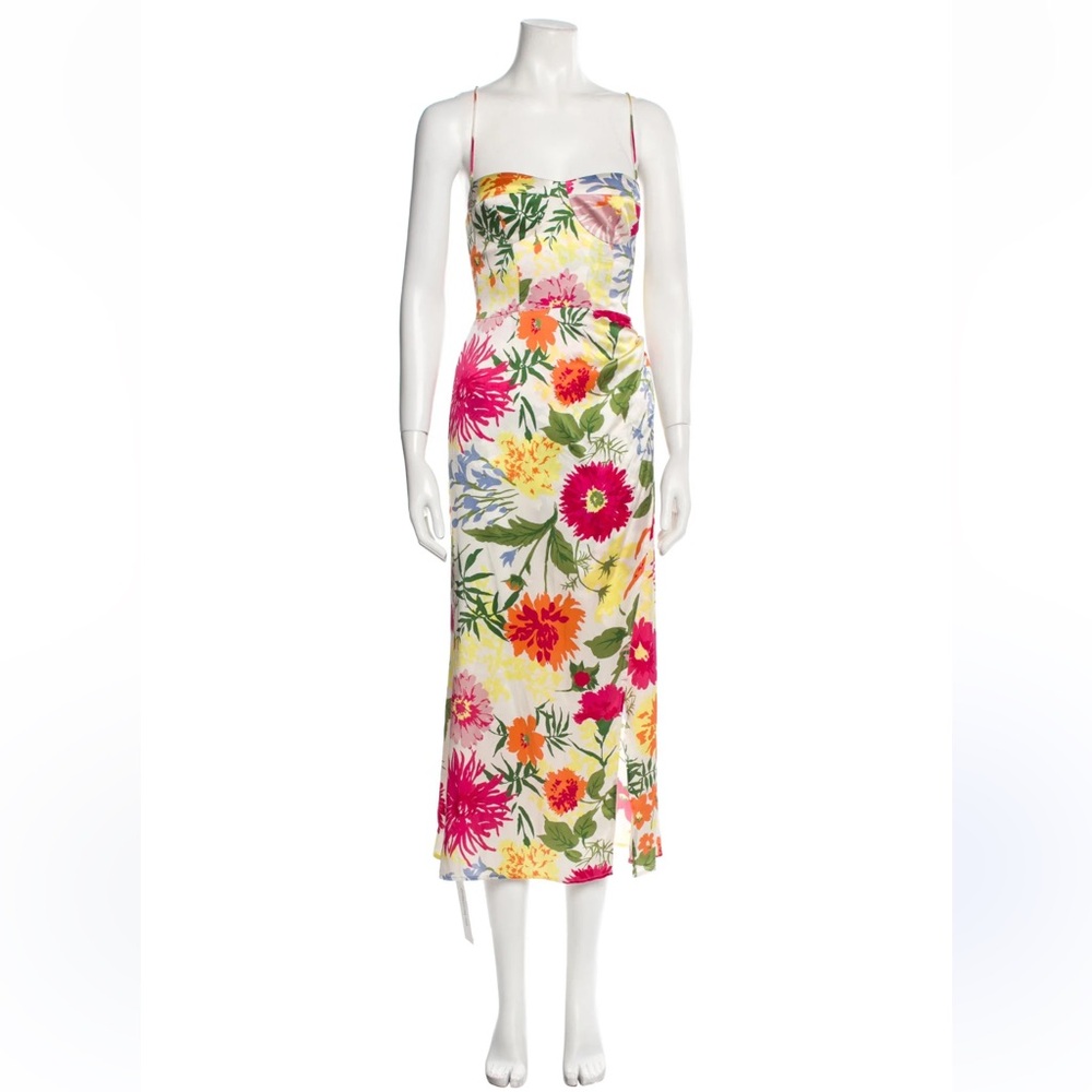 Reformation Marguerite Silk Dress